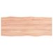 VidaXL Tafelblad natuurlijke rand 100x40x2 cm eikenhout lichtbruin
