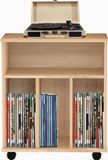 VDD EWS BV Lp platen opbergkast - boekenkast - opbergen tijdschriften boeken platen - bruin