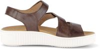 Gabor Dames Platte Sandalen Cuoio
