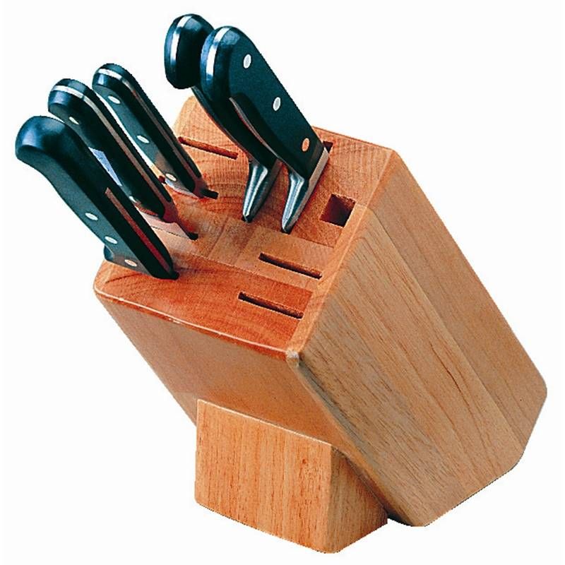 Vogue houten messenblok - 5050984062100