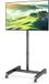 Bol Support TV mobile sur roulettes pour téléviseurs de 23 à 60 pouces, chariot TV roulant réglable en hauteur et inclinable - Charge max. 40 kg - VESA max. 400 x 400 mm
