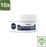 Nivea Men Sensitive Intensive Crème pour le visage - 50 ml - 10 pièces