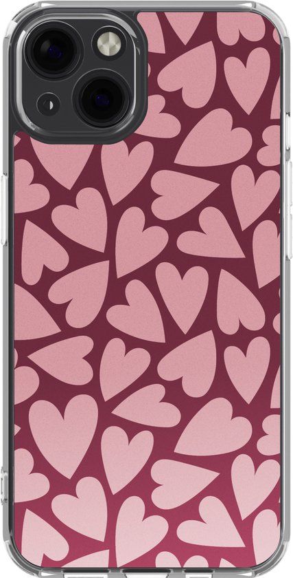 imoshion Hoesje - Geschikt voor Apple iPhone 13 - Design hoesje - Hearty Blush