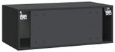 Support mural meuble TV 59,5 x 31 cm Noir Bois transformé