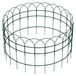 Clôture de jardin - 25 m - 0,65 m de haut - Acier revêtu de PVC - Vert - Pour jardin et étangs