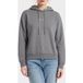 GUESS Eco Hoodie Shiny Cord Sw Medium Charcoal Heat