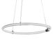 OSRAM Decor Aura hanglamp van gebogen polycarbonaat met LED en filament design, 18W, 2000 lm, 3000 K, 830 warm wit, klikdimbaar, donkergrijs, kunststof (PC), 498 mm, IP20