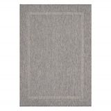 Ayyildiz Relax Vloerkleed – Grijs – Laagpolig Kaderdesign – Voor Binnen & Buiten – 140x200 cm