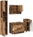 vidaXL Badkamermeubel Set Oud Hout