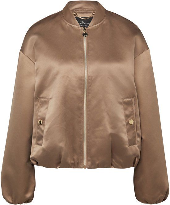 s.Oliver BLACK LABEL s.Oliver Outdoor-Jacke Cognac Vrouwen Maat 40