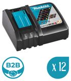 Makita [B2B] Set van 12 DC18RC opladers