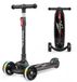 Véhicule enfant avec roues LED, réglable en hauteur, pliable, supporte jusqu'à 50 kg