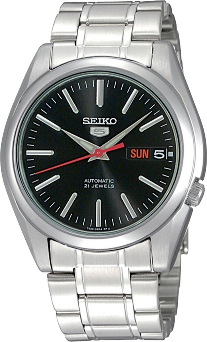 Seiko Horloge SNKL 45 K 1 Staal Zilverkleurig 38 mm