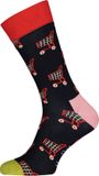 Happy Socks Shop Til You Drop Sock - Blauw met rood - Unisex - Maat: 36-40