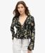 Superdry - Geweven top met plooien en 70s mouwen - Dames - Tops