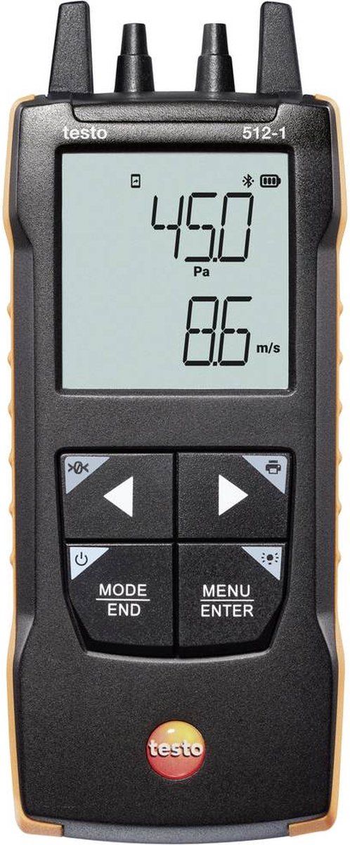 TESTO 512-1 Gasdrukmeter Luchtdruk 0 - 200 hPa