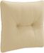 vidaXL Rugkussen PUTTEN 100% Polyester Beige 40 x 40 x 10 cm