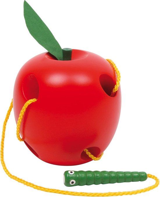 Small Foot - Houten Rijg Appel - Denkspel & Educatief spel - 3+ jaar
