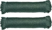 AMIG Paracord touw - 2x - 15 meter - D5mm - 110kg - Polypropyleen - Groen