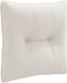 vidaXL Coussin de dossier PUTTEN 100% Polyester Blanc 40 x 40 x 10 cm
