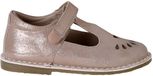 Vertbaudet Leren meisjes sandalen kleutercollectie Poederroze Glitter Maat 26