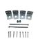 Waelbers Uni-beslag set, blauw verzinkt (GV) + schroeven - 25 Stuk(s) - 408301.83