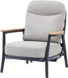 AVH-Collectie Savanna Lounge Tuinstoel Aluminium Antraciet