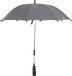 LittleLife Baby zonneparasol UPF50+ | Universele kinderwagen & buggy | UV-bescherming voor je kind - verstelbare 360° schaduw voor veilige zomerwandelingen, grijs