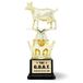 Goat Trophy - G.O.A.T. - Beste van aller tijden Funny Trophy Award met optie voor aangepaste plaat - waardering cadeau voor baas, collega, vriend - winnaar van de League Champion Award