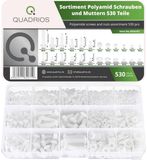 Quadrios 25SA101 Kunststof schroeven assortiment 530 onderdelen