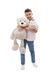 NICI 62325 Knuffeldier beer Finni, 70 cm, grijs