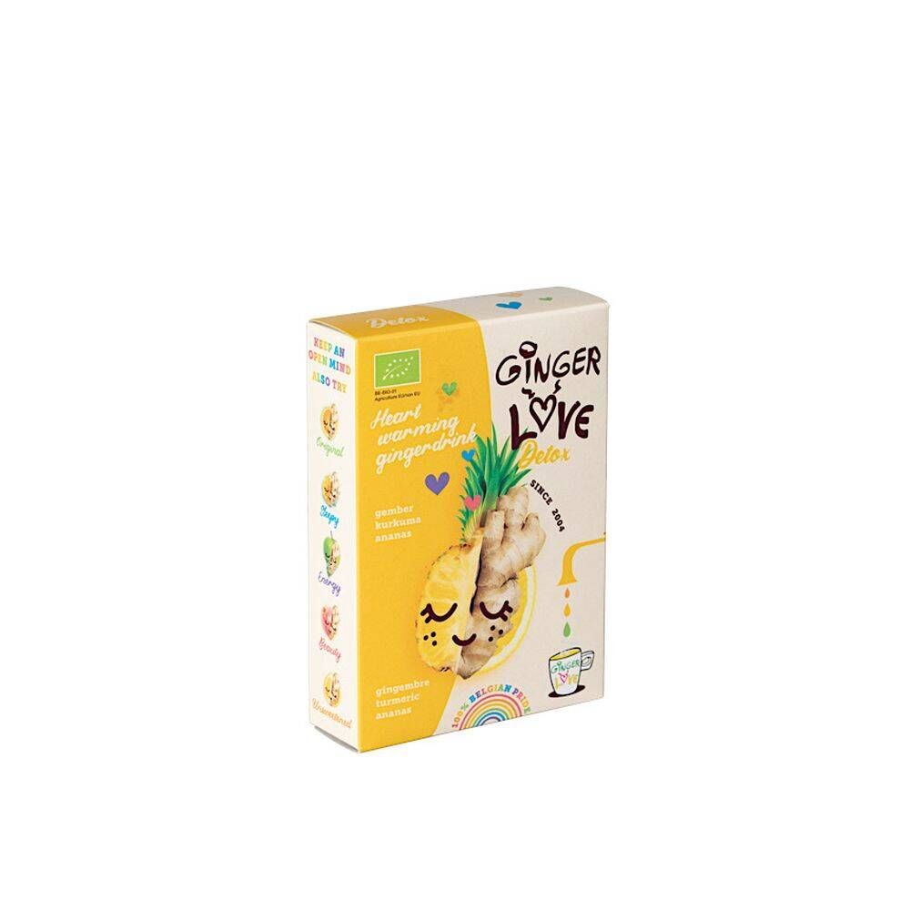 Array GingerLove Detox Gember - Kurkuma - Ananas