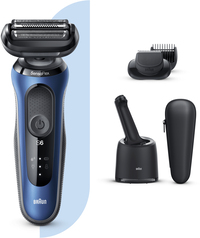 Braun Series 6 60-B7500cc Elektrisch Scheerapparaat Met SmartCare Center, Baardtrimmer, Blauw