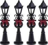 Feeric lights and christmas village lamp posts - 4x pc - H10 cm