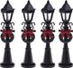 Feeric lights & Christmas Feeric lights and christmas kerstdorp straatlantaarns - 4x st - H10 cm