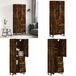 Buffet Haut Chêne Fumé 69,5x34x180 cm Bois d'Ingénierie