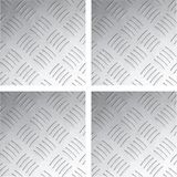 vidaXL Trapmatten 4 st 20 x 20 cm zilver aluminium vierkant