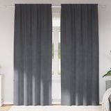 vidaXL Gordijnen 2 stuks Lichtgrijs 140 x 260 cm Fluweel