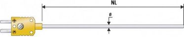 B + B Thermo-Technik K625 0150-10 Sonde -200 à +800 °C Type de capteur K