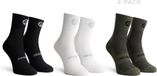 Rogelli Core Combi Dames en Heren 3 pack Fietssokken - Zwart/Wit