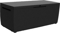 Intergard Kussenbox opbergbox antraciet 123x57x53,5cm