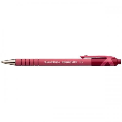 Paper Mate Flexgrip Ultra - Balpen - Rood - 12 stuks