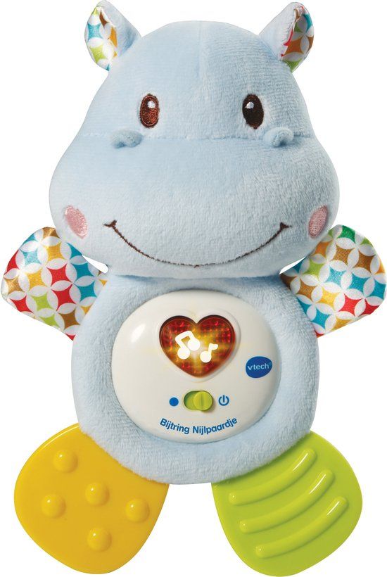 VTech Baby Bijtring Nijlpaardje - Educatief Babyspeelgoed - Liedjes en Geluiden - 0-24 Maanden