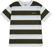 Levi's T-shirt à Manches Courtes Rayé Vert 10 Ans Garçon