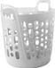 Merkloos Flexibele wasmand - wit - 45 liter - kunststof - 41 x 44 x 48 cm