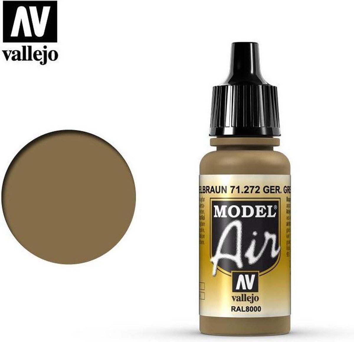 Vallejo 71272 Model Air German Yellow Brown - Acryl Verf flesje - 8429551712729