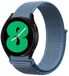 By Qubix Qubix Garmin Venu 4 - 45mm - Sport Loop Nylon Bandje - Denim Blauw - Smartwatch Bandje 22mm