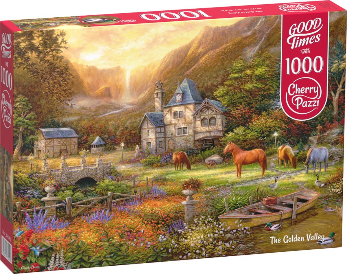 Cherrypazzi The Golden Valley Puzzel 1000 Stukjes