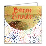 Afie 23054 vierkante kaart "Happy Year" met witte envelop