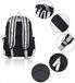 Bevalsa Sac à dos Nylon rayé Femme Adultes 20L avec compartiment pour ordinateur portable